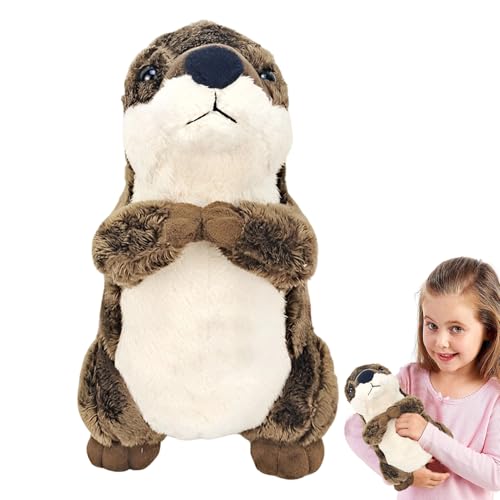 カワウソ 動物 ぬいぐるみ 昼寝まくら クッション 人形 萌え ?祭り 低反発 プレゼント 子供向け 癒しい おもちゃ 20cm 2色 抱き枕 柔らかい 縫い包み お祝い オフィス 子供の日 誕生日 ふわふわ ブラウン リアル 睡眠枕 心地よい 添い寝 可