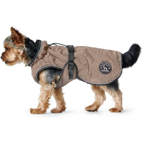 HUNTER UPPSALA Hundemantel, Wasserabweisend, Reflektierend, 80, Taupe