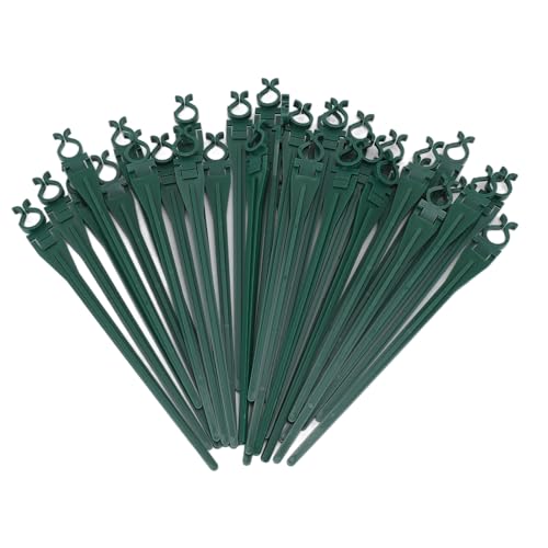Christmas Light Stakes, 50pcs 9in Plastic Lawn Stakes, Mini C
