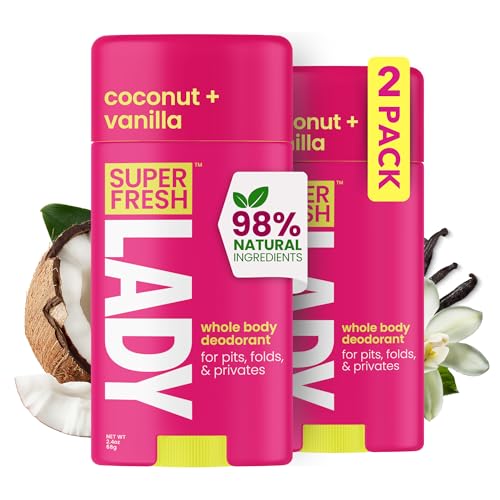 Déodorant naturel femme Super Fresh Lady lot de 2 pour corps sans aluminium