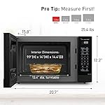 Panasonic NN-SN65KB Microwave Oven with Inverter Technology 1200W, 1.2 cu.ft. Small Genius Sensor One-Touch Cooking, Popcorn Button, Turbo Defrost-NN-SN65KB (Black) - Image 5