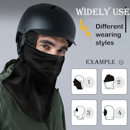 WOLFILIST Máscara de esqui Balaclava para homens e mulheres, máscara facial de inverno, à prova de v