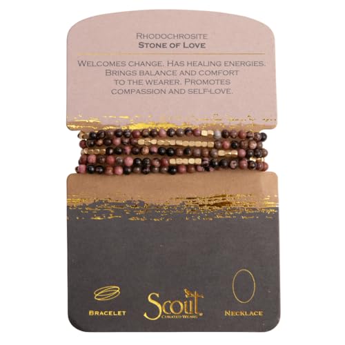 Scout Curated Wrap Necklace Bracelet – Over 30 Stone Options - Natural Stone Bracelet & Stone Necklace – Semi-Precious Gemstone Jewelry for Women3