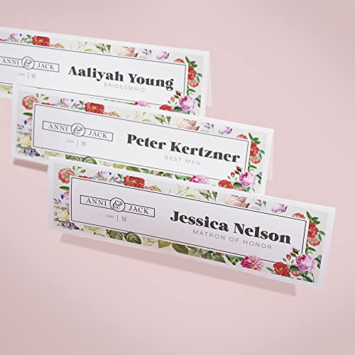 Avery Printable Tent Cards with Sure Feed Technology, 2.5" x 8.5", White with Embossed Border