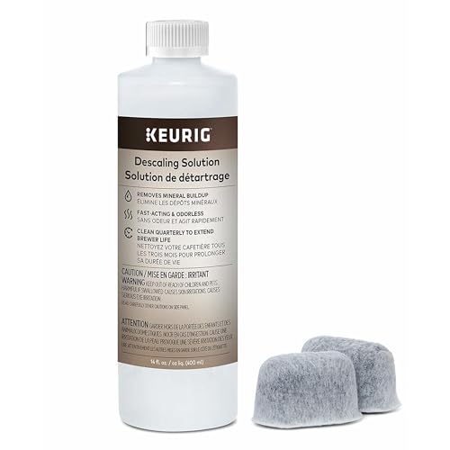Keurig Brewer Care Kit with Descaling Solution and 2 Water Filter Cartridges, Compatible With All...