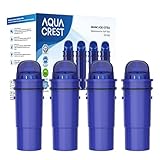 AQUACREST CRF-950Z Pitcher Water Filter, Compatible with Pur Pitchers and Dispensers PPT700W, CR-1100C, DS-1800Z and More (Pack of 4)