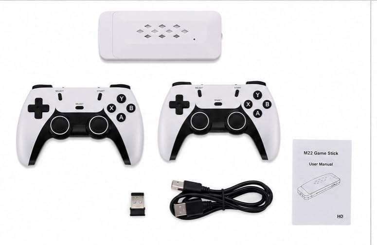M22 Game Stick Console with 2 Wireless Controllers, 1080P HD | 52 Emulators, 3D & PSP Support, Plug and Play, Dual Gamepad Included, TV Compatible-image-43