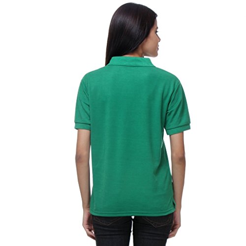 Image of Teemoods Women's Polo T-Shirt: Soft & Breathable Pique Polo, Short Sleeves. Regular Fit for Comfort, Cotton Blend Material, Sizes Medium to 2XL