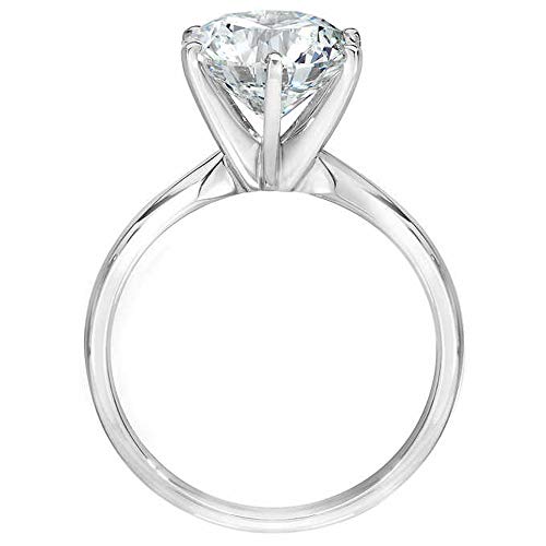Pompeii Certified 3 Ct Diamond Solitaire Platinum Engagement Ring Lab Grown (FG,VS1-VS2)3