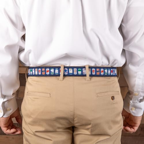 Retro Beer Cans Ribbon Club Belt - Belted Cow Cheap Buzz4