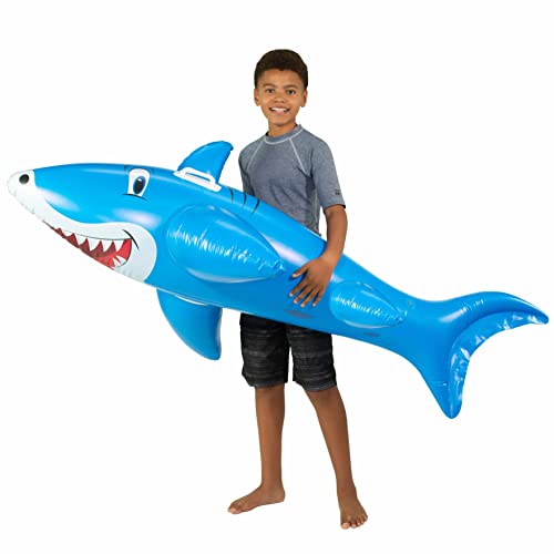 Ride On Shark Pool Float. Fun Easy To Use Kids Inflatable Shark Pool Toy. The Ulitmate Summer Shark Fun. #TOP1
