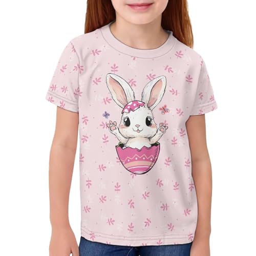 Image of Novelty 3D Graphic T Shirts for Kids Crew Neck Funny Animal Print Short Sleeve Girls Tshirts 3-16 Years