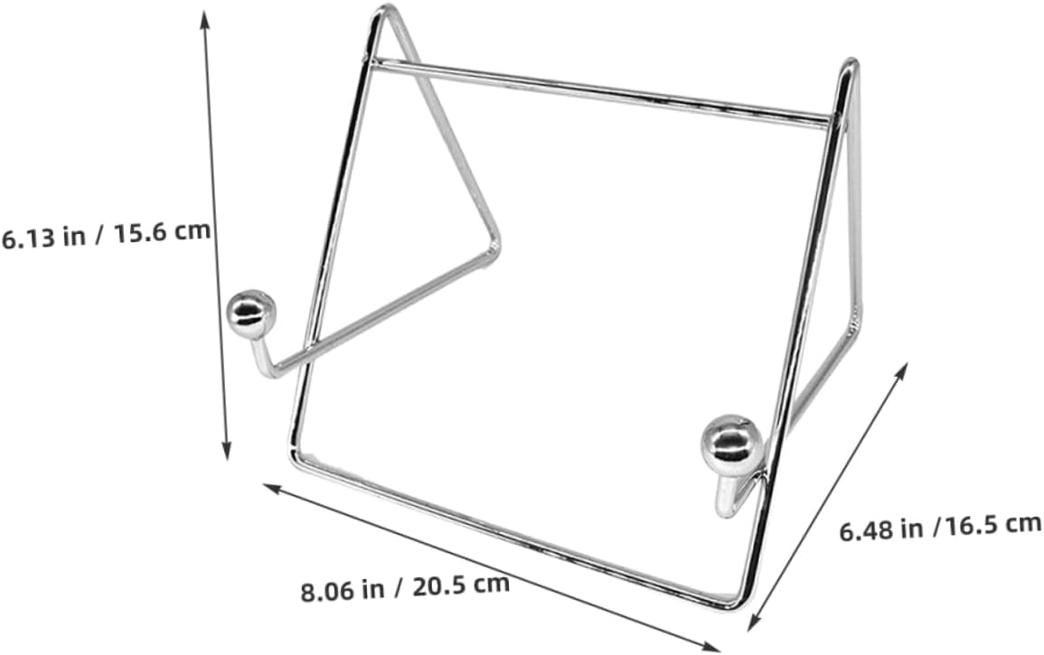 STOBAZA 3pcs Table Stands for Display Plate Holder Book Display Rack Picture Frame Stand Tablet Holder