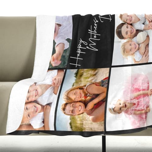 Image of inkArts Custom Blanket with Photo, Personalized Blanket, Customized Photo Blankets, Customizable Picture Blankets, Personalized Photo Gifts for Mom Baby Kid Family Pet