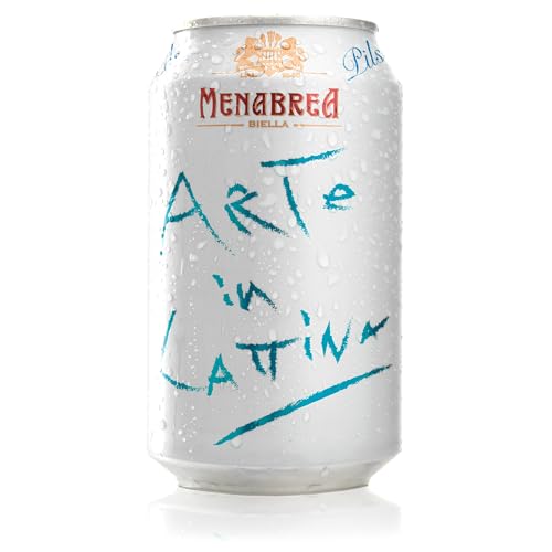 MENABREA - Birra Pils - Arte In Lattina - Cartone Da 24 Lattine - 330 ml