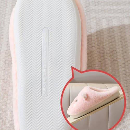 Cow Slippers for Women Men Cute Cozy Fuzzy Slippers Cartoon Animal Slippers Winter House Slippers Plush Preppy slippers3