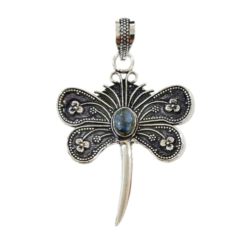 Pendentif labradorite naturelle papillon pour illuminer vos tenues de fête pour femme