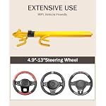 bylikeho Steering Wheel Lock,Wheel Locks for Cars,Car Accessories Car Lock Anti Theft Car Device,Car Steering Wheel Lock,Adjustable Anti-Theft Device Car Locks Double Hook Locks for SUV Pickup Truck - Image 4