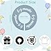 ForraFun 8 Pcs Baby Closet Dividers Unisex Baby Clothes Organizers Clear Labels for Nursery Closet Organizer & Decor Nursery Fits Most Rods(Modern,Cool Colors)