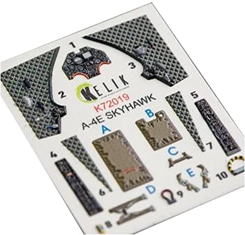 A-4E Skyhawk Interior 3D Decals Reskit K72019 pour remplacer la peinture du cockpit 1/72