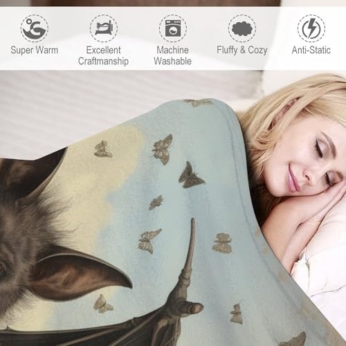 Tapis douillet chauve-souris avec couverture de luxe lavable machine - 4