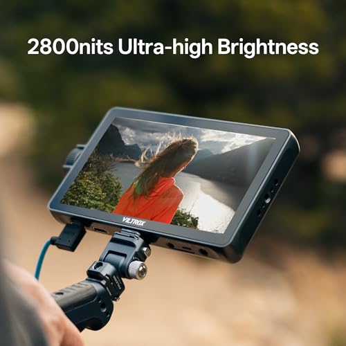 VILTROX DC-A1 Monitor de Video 2800Nit, Pantalla Táctil de 7 Pulgadas 60Hz 4K con Ventiladores, Monitor Externo para Cámaras DSLR 1920x1080, HDMI 4K Entrada/Salida,3D LUT, Ángulo de Visión 170° - imagen 2