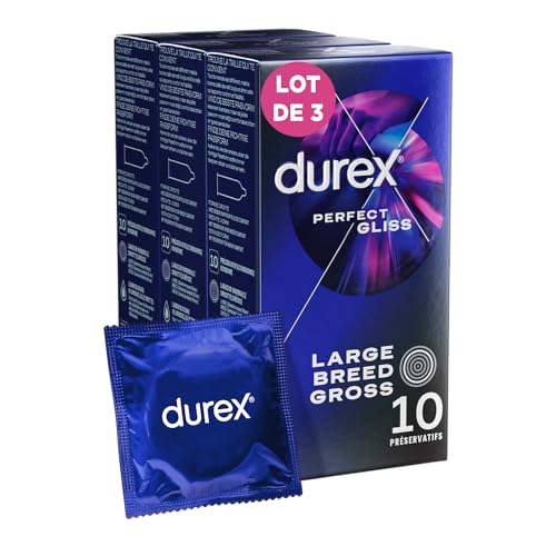 Durex PERFECT GLISS Préservatifs Extra Lubrifiés