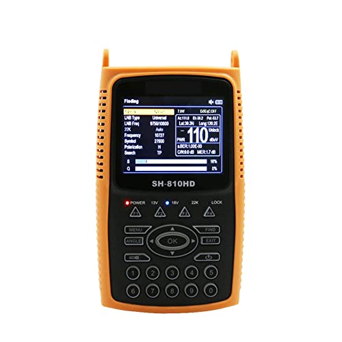 Récepteur satellite SH-810HD Satfinder DVB-S2 DVB-T2 avec écran LCD HD 3,5 pouces bleu