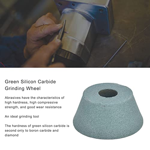 Green Silicon Carbide Grinding Wheel, Wear Abrasive Wheel Sharpening Carbide Tool for Grinding Hard Alloys, Optical Glass, Ceramics, Gems, Agate (Green Silicon Carbide 60#)