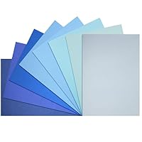 Netuno 8 Blatt Moosgummi-Platten 2 mm Blau-Töne DIN A4 Blaue Schaumstoff Platten Bastelschaum Moos-Gummi Set bunt Basteln Craft Foam