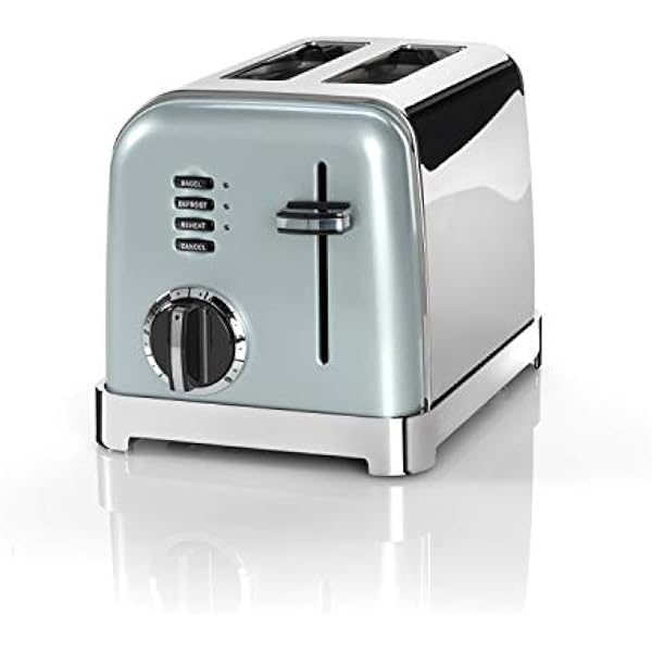 Cuisinart Toster z 2 kromkami | szerokie rowki, idealne do grubego chleba i pączków, 6 poziomów opiekania oraz rozmrażania, wysoka dźwignia podnosząca, dostępny czajnik pasujący do pistacji
