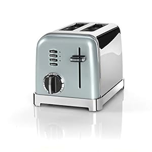 Cuisinart CPT160GE Style Collection 2 Slice Broodrooster, Toaster met 2 Sleuven, RVS, 3 Functies [Bagel/Ontdooien/Opwarmen], 6 Bruiningstanden, Uitneembare Kruimellade, Light Pistachio