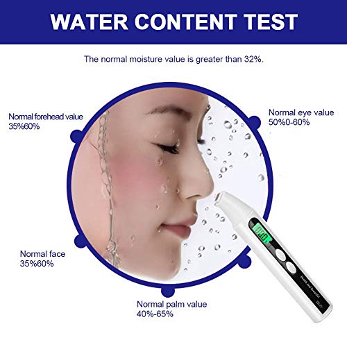Skin Moisture Tester, Digital Lcd Skin Face Moisture Oil Analyzer Face Skin Sensor Tester Oil Det #TOP3