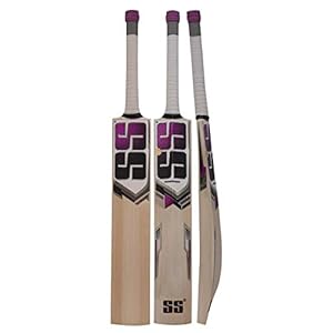 Ss Kashmir Willow Leather Ball Cricket Bat, Exclusive Cricket Bat for Adult Full Size with Full Protection Cover