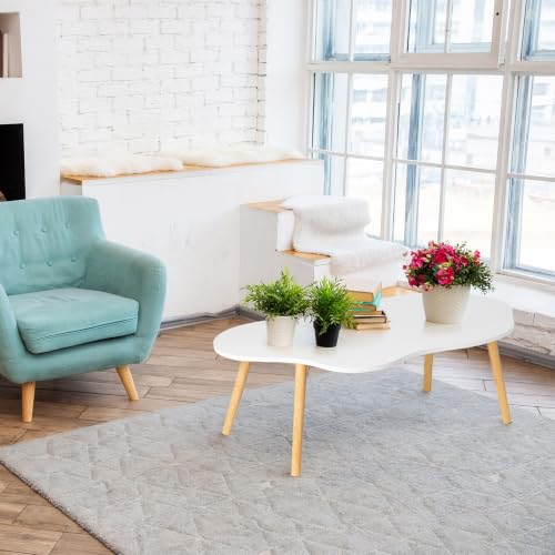 Table basse bois nuage pour optimiser les petits salons et balcons - 3