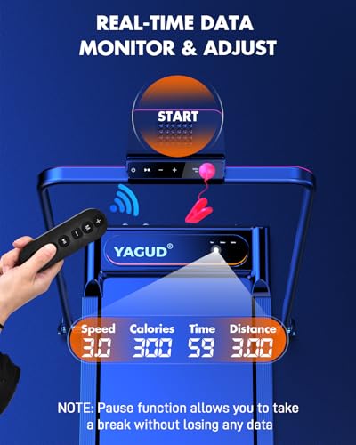 image for Yagud Walking Pad, Walking Pad Treadmill for Home Office, Portable Und
