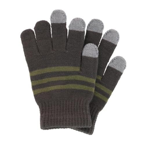 Image of Kids' One Size Striped Touchscreen Winter Glove