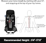 NEVO RHINO 50L/60L/80L Internal Frame Backpack,Ultralight waterproof Daypack for Hiking, Camping