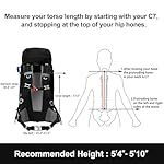 N NEVO RHINO Internal Frame Hiking Backpack 50/60/65/70/80L, Mountain Climbing Camping Backpack Daypack Waterproof Rain Cover - Image 5