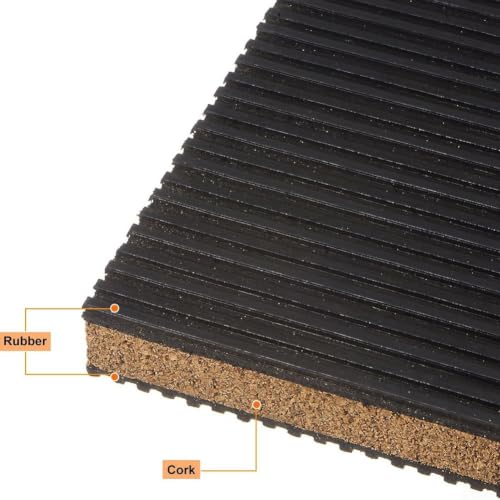 Alfombrillas de corcho de goma 150x150x22.3mm antideslizantes para lavadora y cinta de correr 5