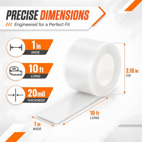 Image of White Self Fusing Silicone Tape 4 Rolls Plumbers Tape 1 in x 10 Ft | Flex Seal Tape for Leak, Garden Pipe Repair Kit, Self Adhesive Tape for Outdoor, Insulating Electrical Tape, Heat Resistant