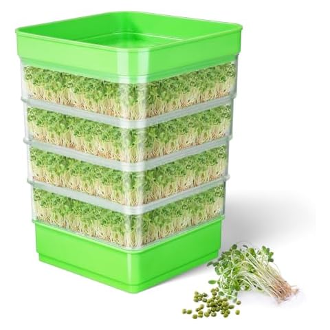 WYWY.Wide Microgreens Growing Kit with Sprouting Trays Cover