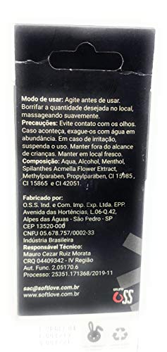 Ultra Power Black Ice Óleo Para Massagem em Spray 15Ml, Soft Love