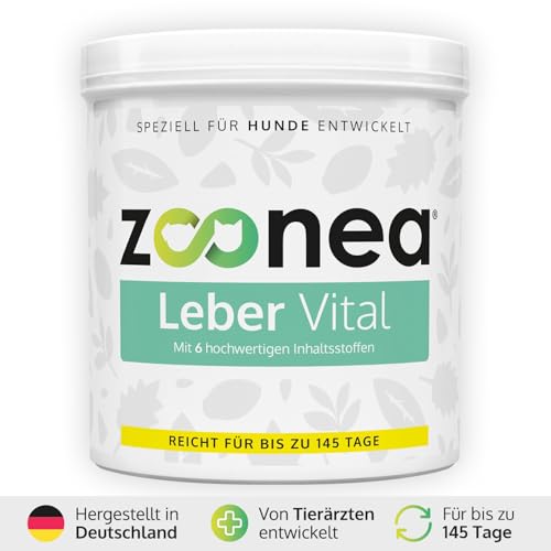 Zoonea® Leber Vital 250g - Leberfunktion & Leberunterstützung für Hunde | Perfekt abgestimmte Kräutermischung für bis zu 145 Tage