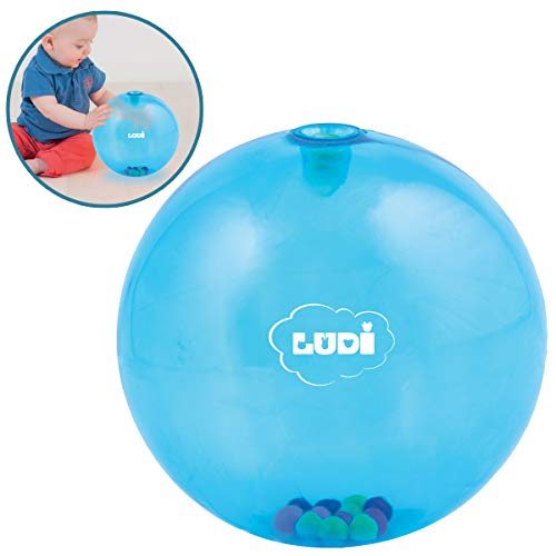 LUDI - Bola sonajera, color azul