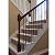 Double Twist Stair Iron Balusters (15-Pack) Stair Parts 1/2" x 44" Tall Square Hollow Stair Railing Metal Spindles (Satin Black)