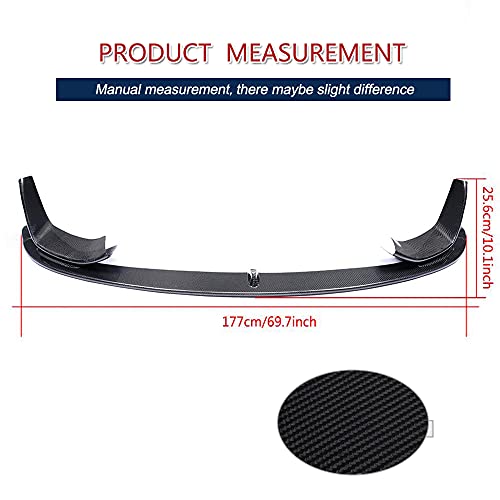 Jc Sportline Carbon Fiber Front Chin Spoiler For Bmw F80 M3 F82 F83 M4 2014-2020 Front Bumper Lip Spoiler Chin Splitter Body Kits(3Pcs/Set) #TOP4