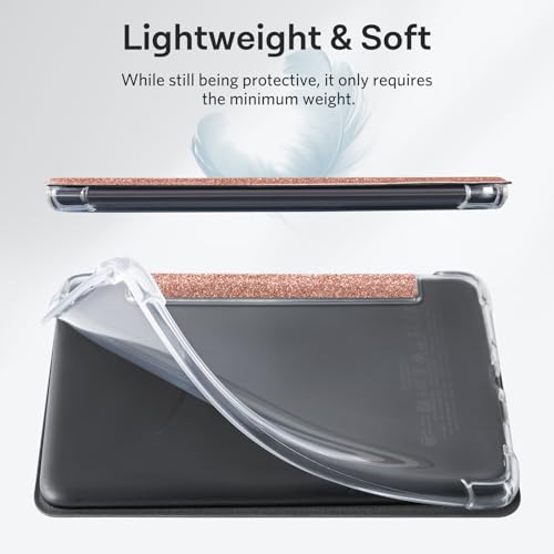 Image of CoBak Case for 6 inch Kindle 11th Gen (2024 and 2022 Release) - Ultra Slim Transparent Clear TPU Back Shell Protective Cover with Auto Wake /Sleep for Kindle 11th Generation 2024 Release, Paisley Patchwork