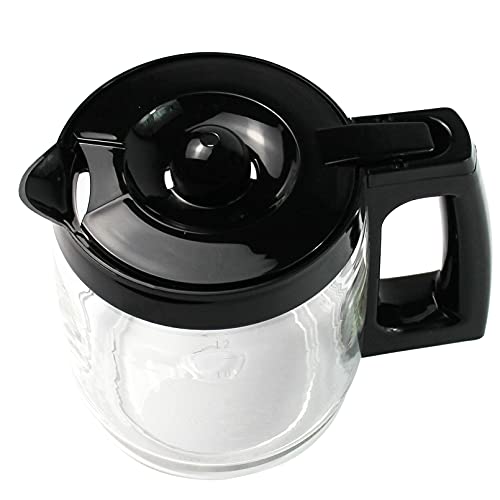 Ulrempart 12-Cup Replacement Coffee Carafe Pot Compatible with Hamilton Coffee Maker, Machine, Brewer Models 49980A, 49980Z, 49983, 49618, 46300, 46310, 49976, 49966, 49350 | Black - Thumbnail 2