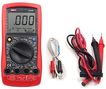 UT107 Digital Multimeter Automotive Multi-Purpose AC/DC Voltage Temp Multimeters Voltmeter Resistance Frequency Tester